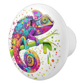 Chameleon Paint Vlekken Waterverf Style Keramische Knop (Rechts)