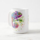 Chameleon Paint Vlekken Waterverf Style Koffiemok (Voorkant links)