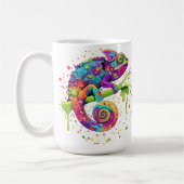 Chameleon Paint Vlekken Waterverf Style Koffiemok (Links)