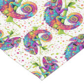 Chameleon Paint Vlekken Waterverf Style Korte Tafelloper (Hoek)