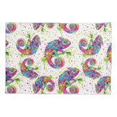 Chameleon Paint Vlekken Waterverf Style Kussensloop (Achterkant)