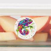 Chameleon Paint Vlekken Waterverf Style Labels (Aangebracht)