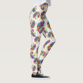 Chameleon Paint Vlekken Waterverf Style Leggings (Rechts)