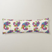 Chameleon Paint Vlekken Waterverf Style Lichaamskussen (Achterkant)