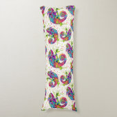 Chameleon Paint Vlekken Waterverf Style Lichaamskussen (Voorkant Verticaal)