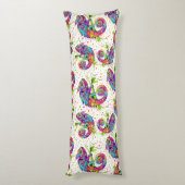 Chameleon Paint Vlekken Waterverf Style Lichaamskussen (Achterkant (Verticaal))