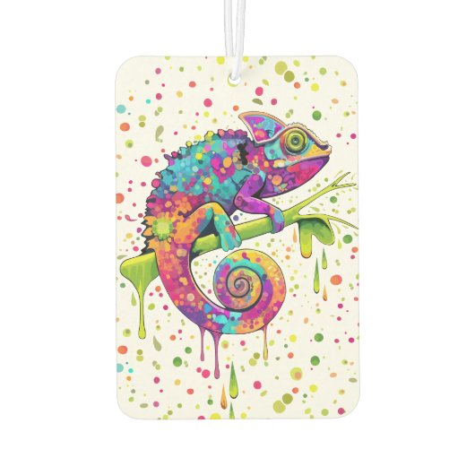 Chameleon Paint Vlekken Waterverf Style Luchtverfrisser (Achterkant)