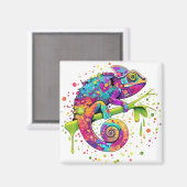 Chameleon Paint Vlekken Waterverf Style Magneet (Voorkant / Achterkant)
