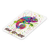 Chameleon Paint Vlekken Waterverf Style Magneet (Linkerzijde)