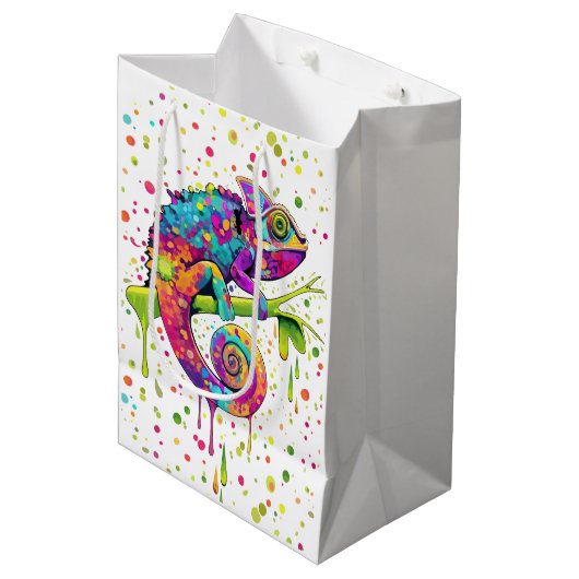 Chameleon Paint Vlekken Waterverf Style Medium Cadeauzakje (Voorkant Gekanteld)