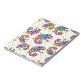 Chameleon Paint Vlekken Waterverf Style Notitieblok (Linkerzijde)