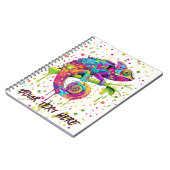 Chameleon Paint Vlekken Waterverf Style Notitieboek (Linkerzijde)