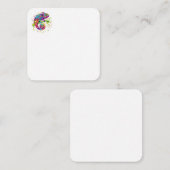 Chameleon Paint Vlekken Waterverf Style Notitiekaartje (Voorkant / Achterkant)