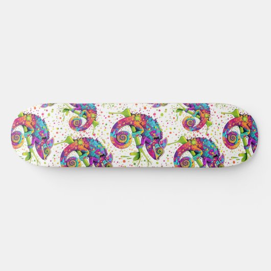 Chameleon Paint Vlekken Waterverf Style Persoonlijk Skateboard (Horizontaal)