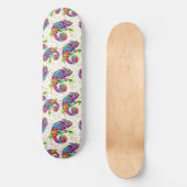 Chameleon Paint Vlekken Waterverf Style Persoonlijk Skateboard (Voorkant)
