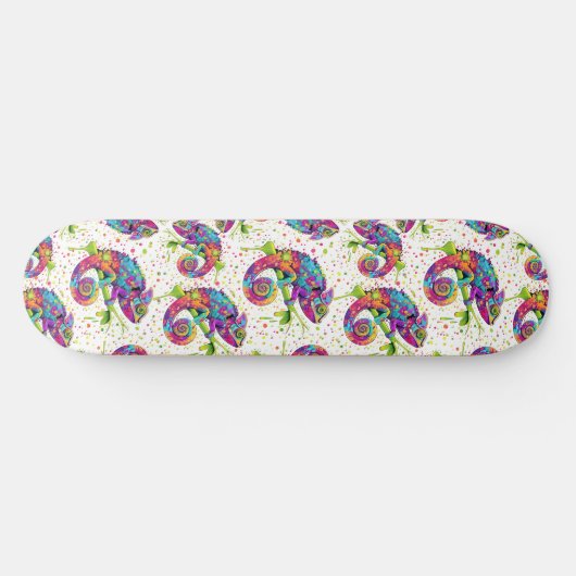 Chameleon Paint Vlekken Waterverf Style Persoonlijk Skateboard (Horizontaal)