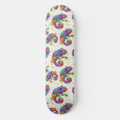 Chameleon Paint Vlekken Waterverf Style Persoonlijk Skateboard (Voorkant)