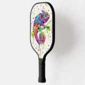 Chameleon Paint Vlekken Waterverf Style Pickleball Paddle (Links)