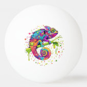 Chameleon Paint Vlekken Waterverf Style Pingpongbal (Achterkant)