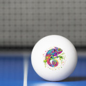 Chameleon Paint Vlekken Waterverf Style Pingpongbal (Net)