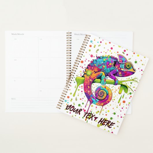 Chameleon Paint Vlekken Waterverf Style Planner (Display)