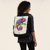 Chameleon Paint Vlekken Waterverf Style Rugtassen (Gedragen)