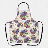 Chameleon Paint Vlekken Waterverf Style Schort (Voorkant)