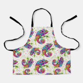 Chameleon Paint Vlekken Waterverf Style Schort (Voorkant)