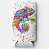 Chameleon Paint Vlekken Waterverf Style Seltzer Blikjeskoeler (Voorkant)