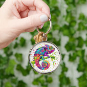 Chameleon Paint Vlekken Waterverf Style Sleutelhanger (Hand)