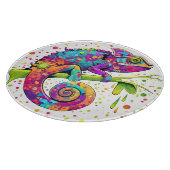 Chameleon Paint Vlekken Waterverf Style Snijplank (Hoek)