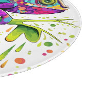 Chameleon Paint Vlekken Waterverf Style Snijplank (Hoek)