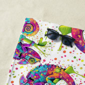 Chameleon Paint Vlekken Waterverf Style Strandlaken (In situ)