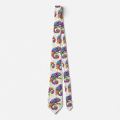 Chameleon Paint Vlekken Waterverf Style Stropdas (Voorkant)