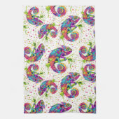 Chameleon Paint Vlekken Waterverf Style Theedoek (Verticaal)