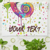 Chameleon Paint Vlekken Waterverf Style Theedoek (Gevouwen)