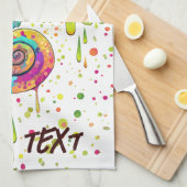 Chameleon Paint Vlekken Waterverf Style Theedoek (Quarter Fold)