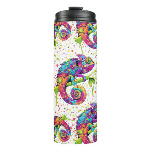 Chameleon Paint Vlekken Waterverf Style Thermosbeker