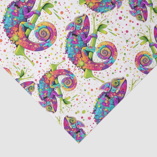 Chameleon Paint Vlekken Waterverf Style Tissuepapier (Detail)