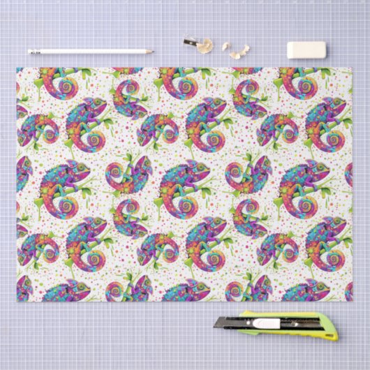 Chameleon Paint Vlekken Waterverf Style Tissuepapier (Craft)