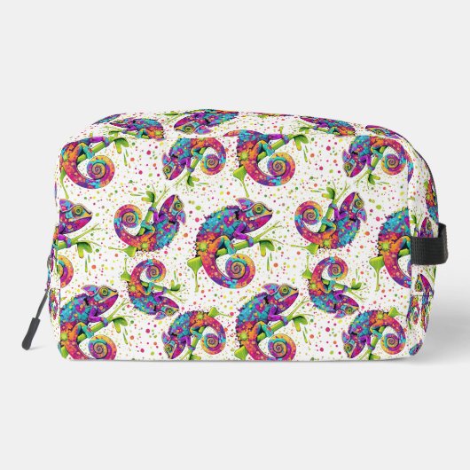 Chameleon Paint Vlekken Waterverf Style Toilettasje (Achterkant)