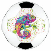 Chameleon Paint Vlekken Waterverf Style Voetbal (Voorkant)