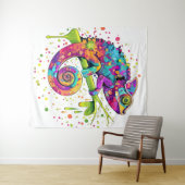 Chameleon Paint Vlekken Waterverf Style Wandkleed (In Situ (horizontaal))