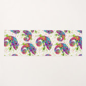 Chameleon Paint Vlekken Waterverf Style Yogamat (Voorkant (horizontaal))