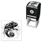 Chameleon Paint Vlekken Waterverf Style Zelfinktende Stempel (In situ)