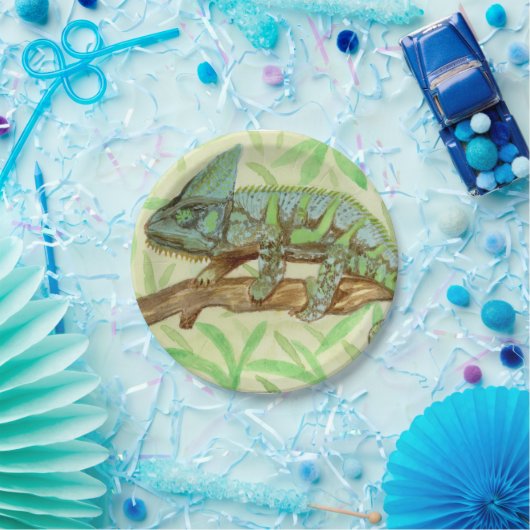 Chameleon Papieren Bordje (Feest)