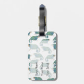 Chameleon Pattern Bagagelabel (Achterkant verticaal)