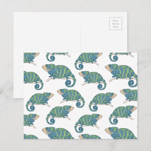 Chameleon Pattern Briefkaart (Voorkant / Achterkant)