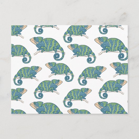 Chameleon Pattern Briefkaart (Voorkant)