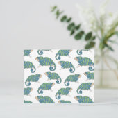 Chameleon Pattern Briefkaart (Staand voorkant)